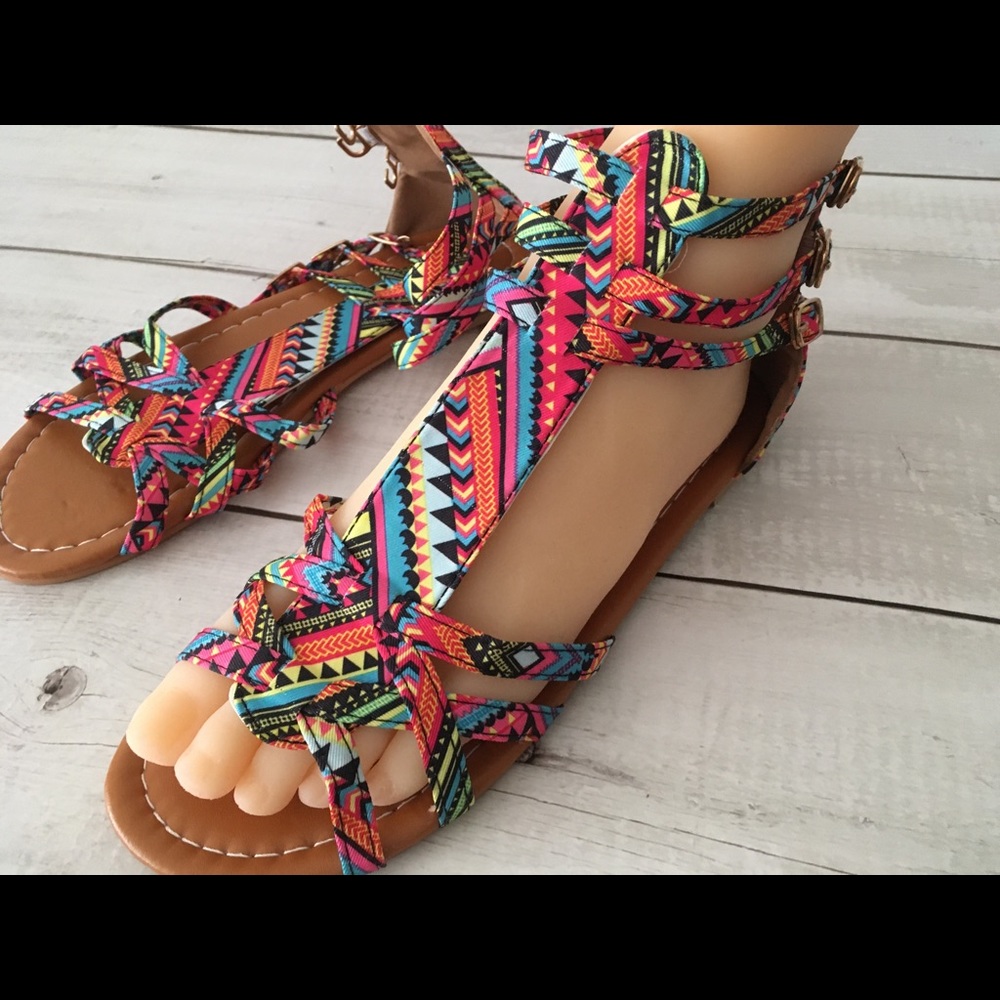 Bohemian Style Sandals, Size 9 - Picture 7 of 7